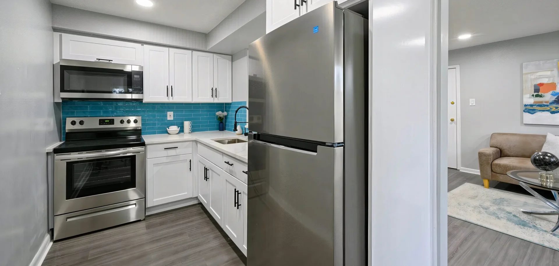 cranston hall wilmington kitchen living room